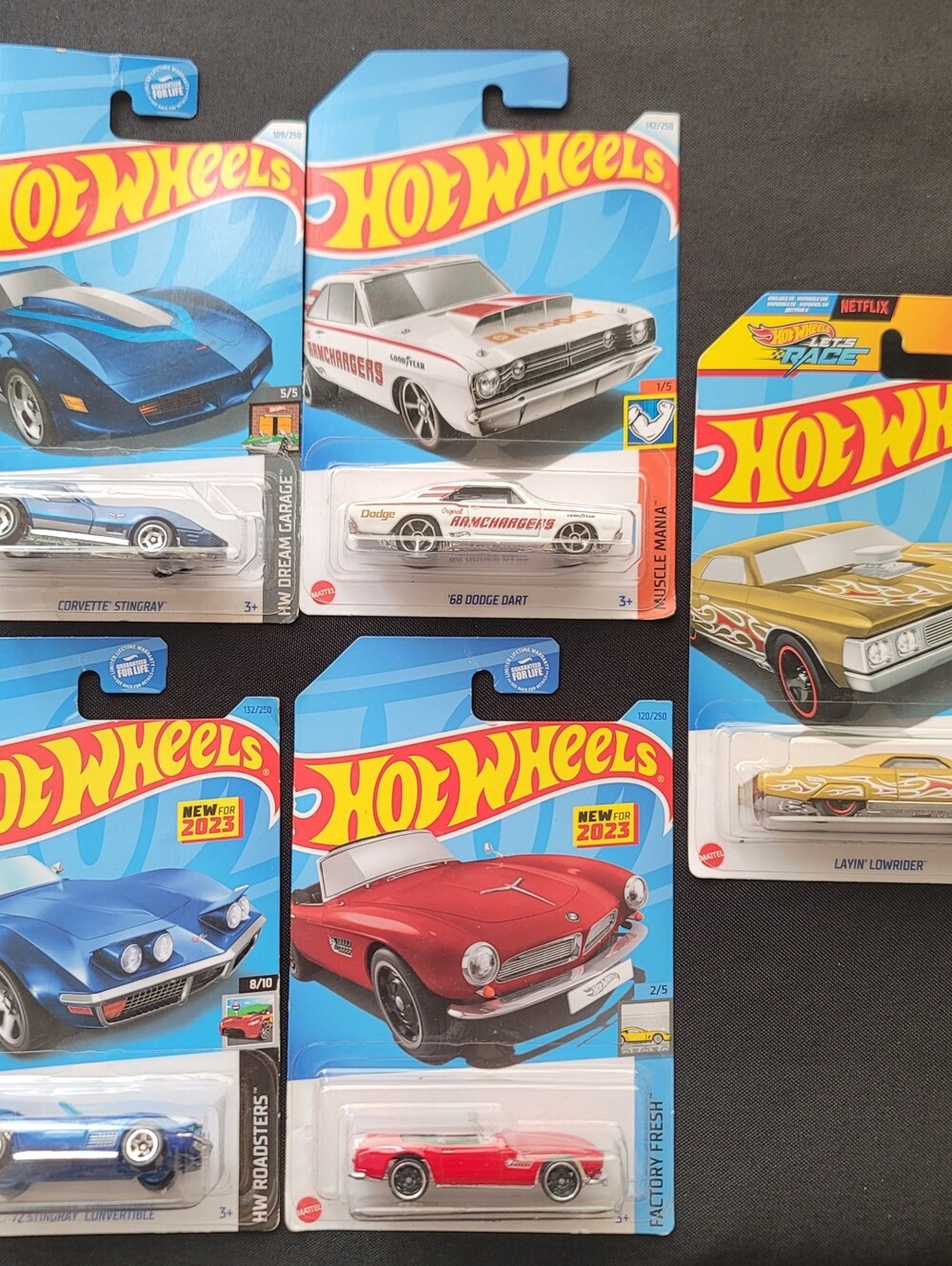Hot Wheels Lot Of 5 Classic Cars
